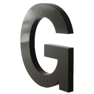 Acrylic capital "G".